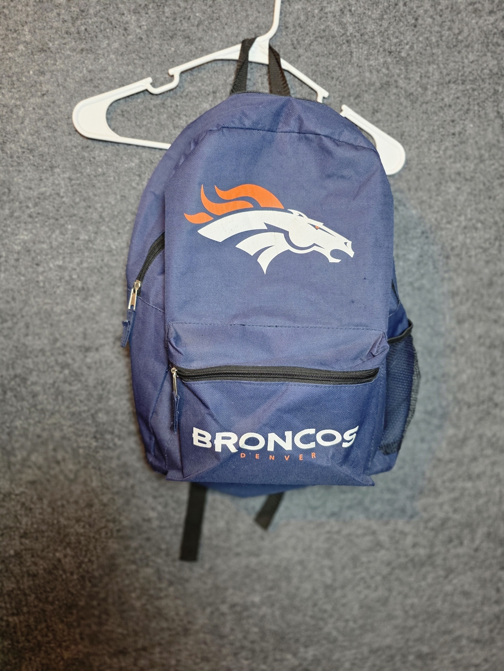 NFL Denver Broncos Navy and Orange Backpack